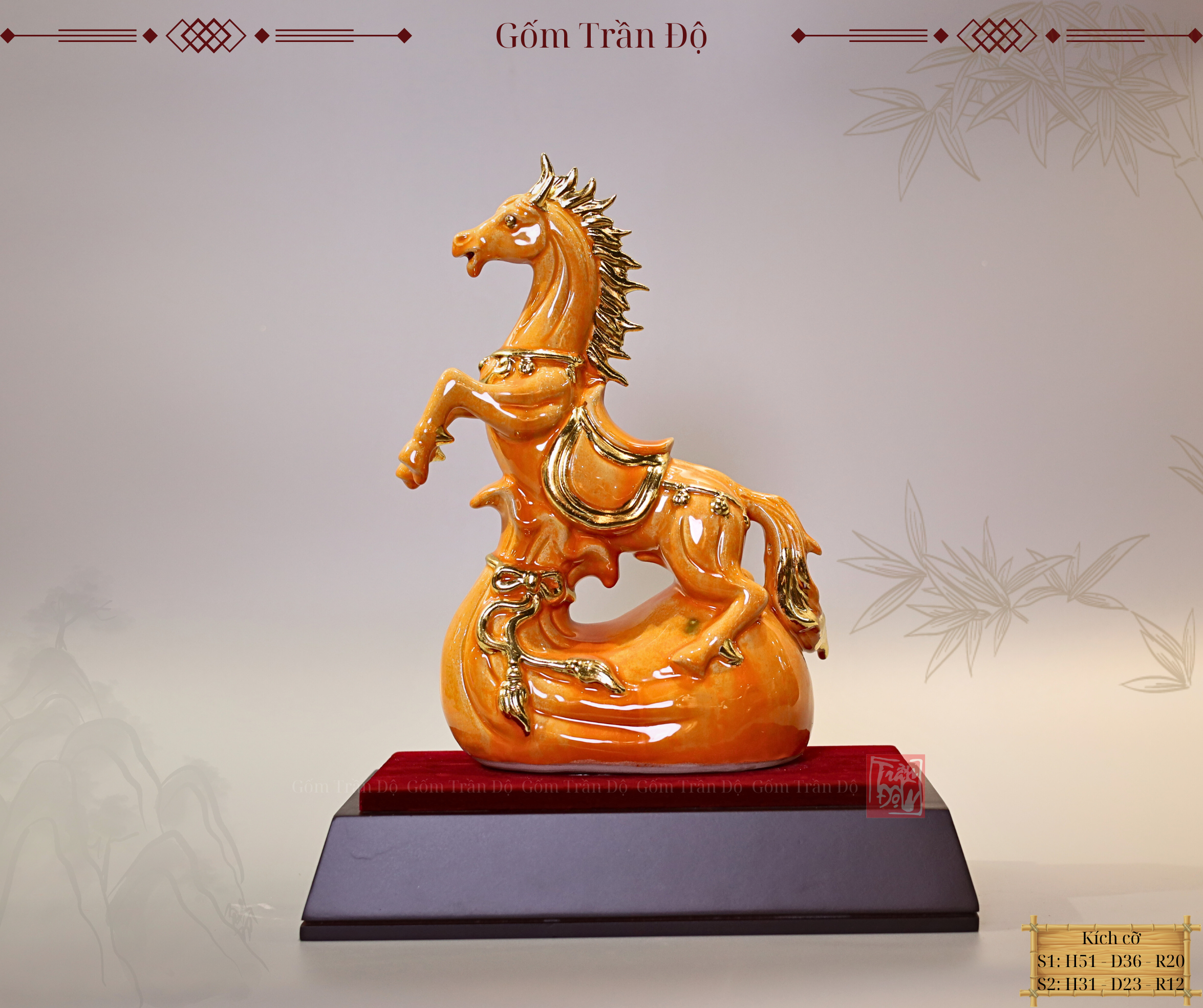 Quà tặng năm Bính ngọ 2026 Men Hoàng Lưu Ly