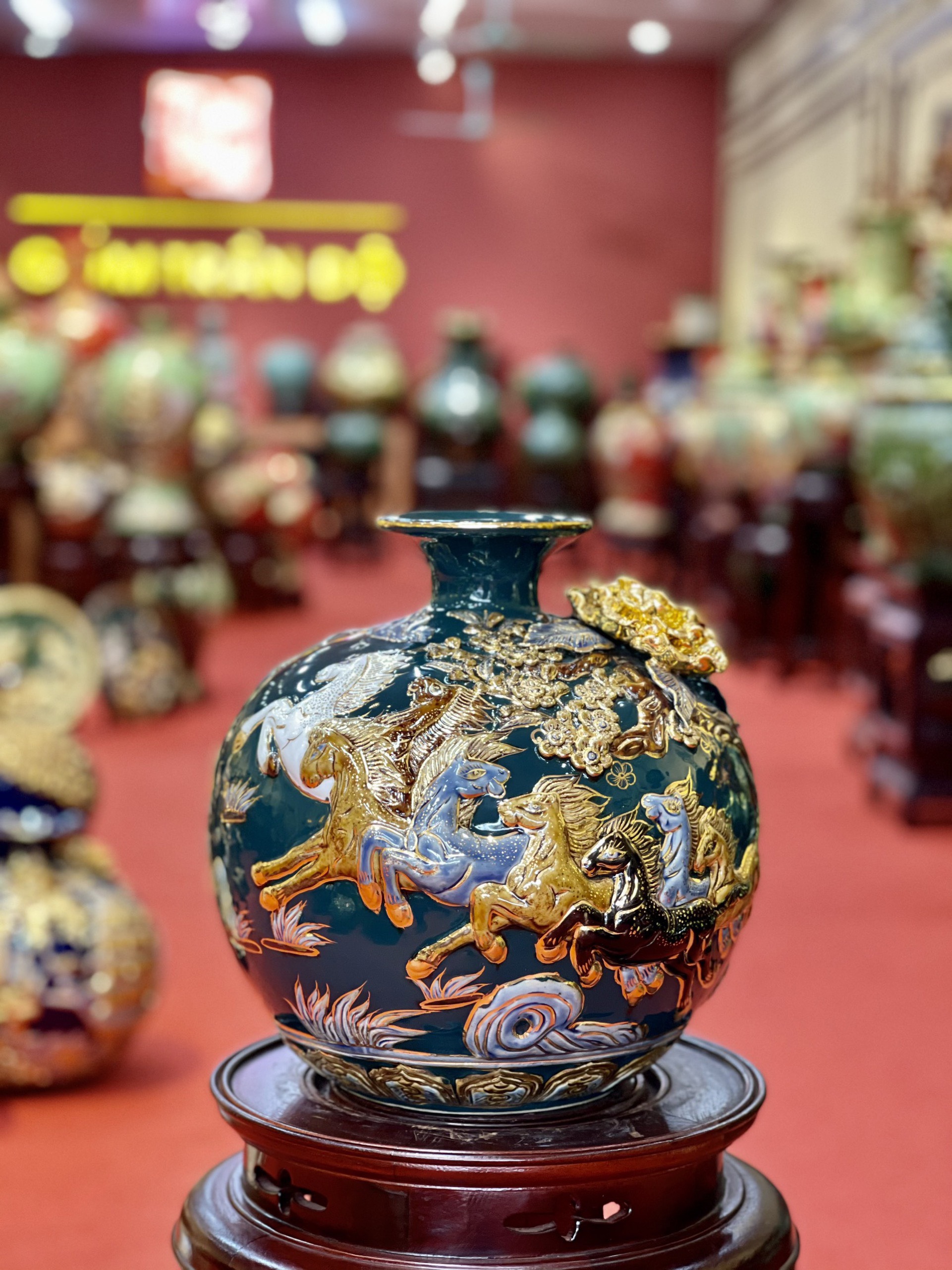 Bình tài lộc Men ngọc